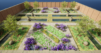 Example of generated garden structure